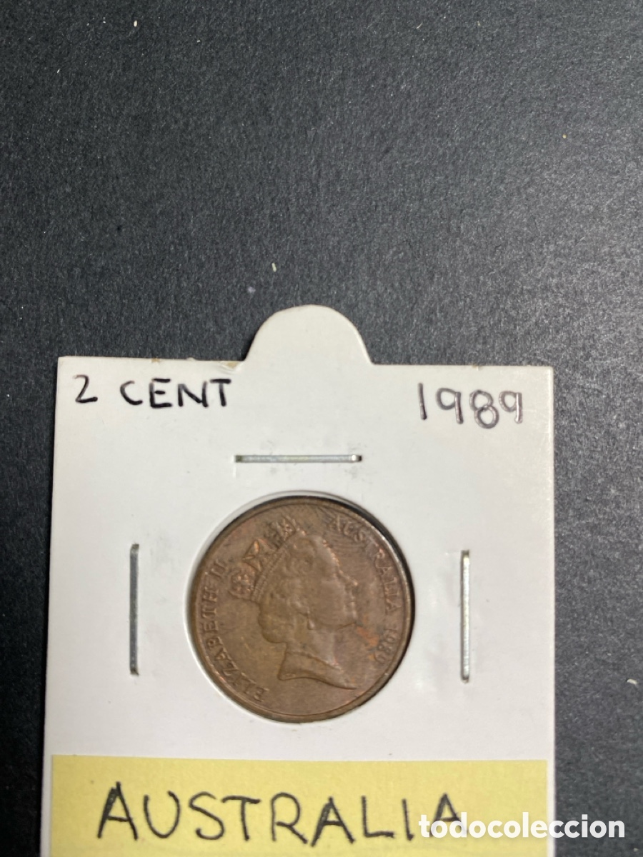 Monedas antiguas de Ocean&iacute;a: Moneda de Australia 2 cent - Foto 1