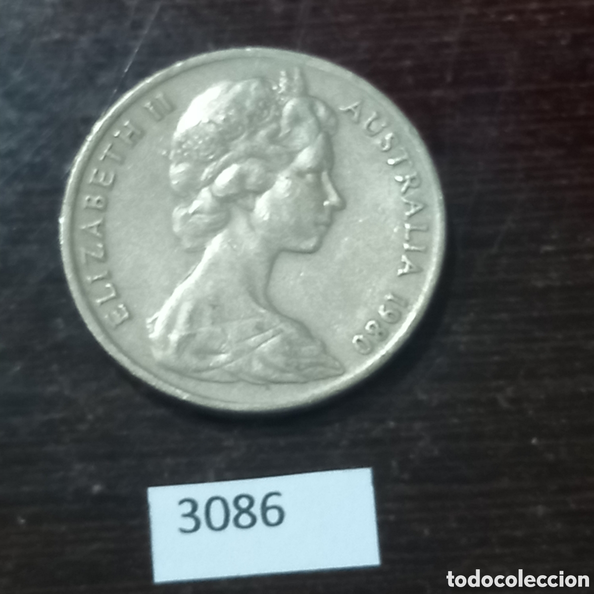 Monedas antiguas de Ocean&iacute;a: Australia 20 centavos 1980 - Foto 1