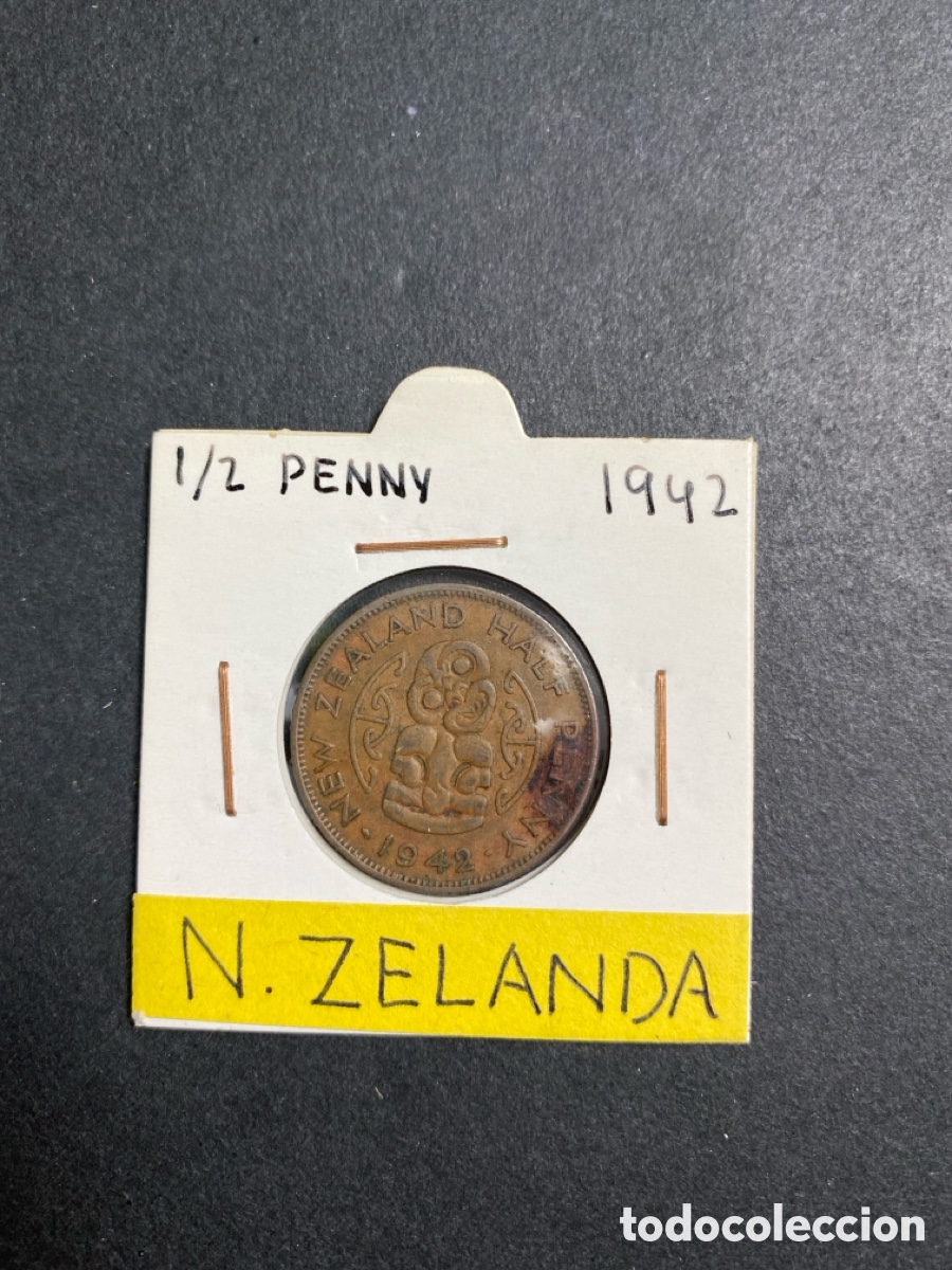 Monedas antiguas de Ocean&iacute;a: Moneda de Nueva Zelanda - Foto 1