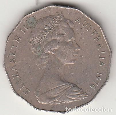 Monedas antiguas de Ocean&iacute;a: AUSTRALIA - MONEDA DE 50 CENTAVOS DE 1976 - Foto 1