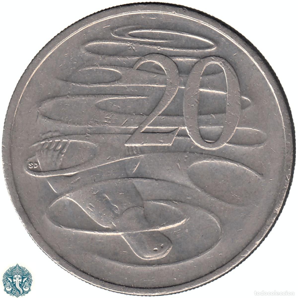 Monedas antiguas de Ocean&iacute;a: AUSTRALIA 20 Centavos 2010 KM#403 - Foto 1