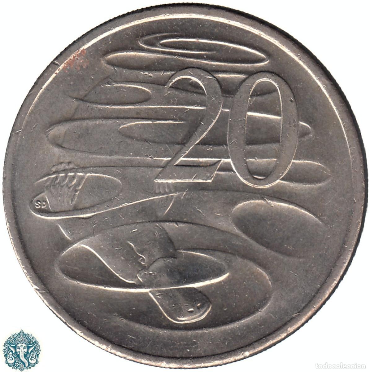 Monedas antiguas de Ocean&iacute;a: AUSTRALIA 20 Centavos 2014 KM#403 - Foto 1