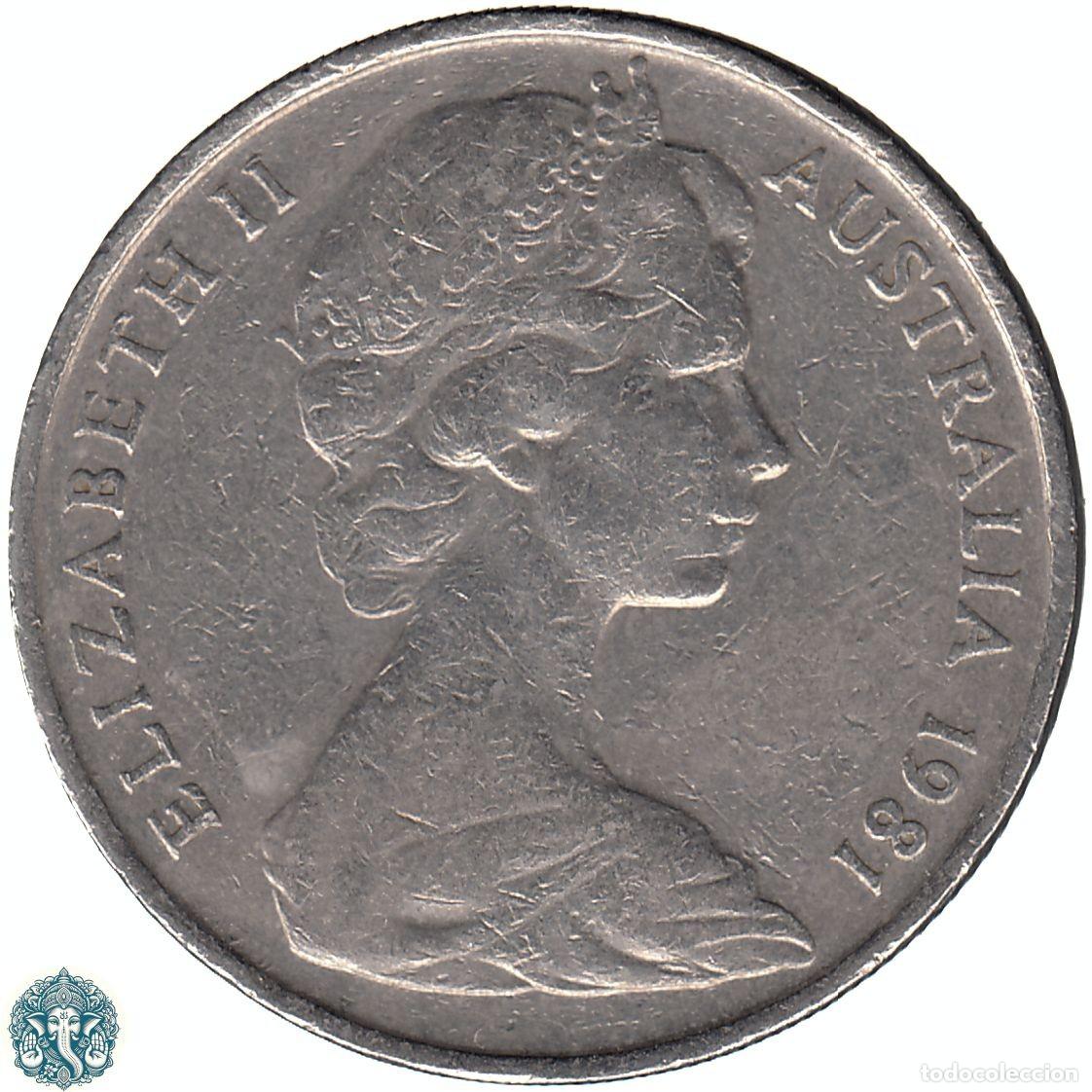 Monedas antiguas de Ocean&iacute;a: AUSTRALIA 10 Centavos 1981 KM#65 - Foto 2