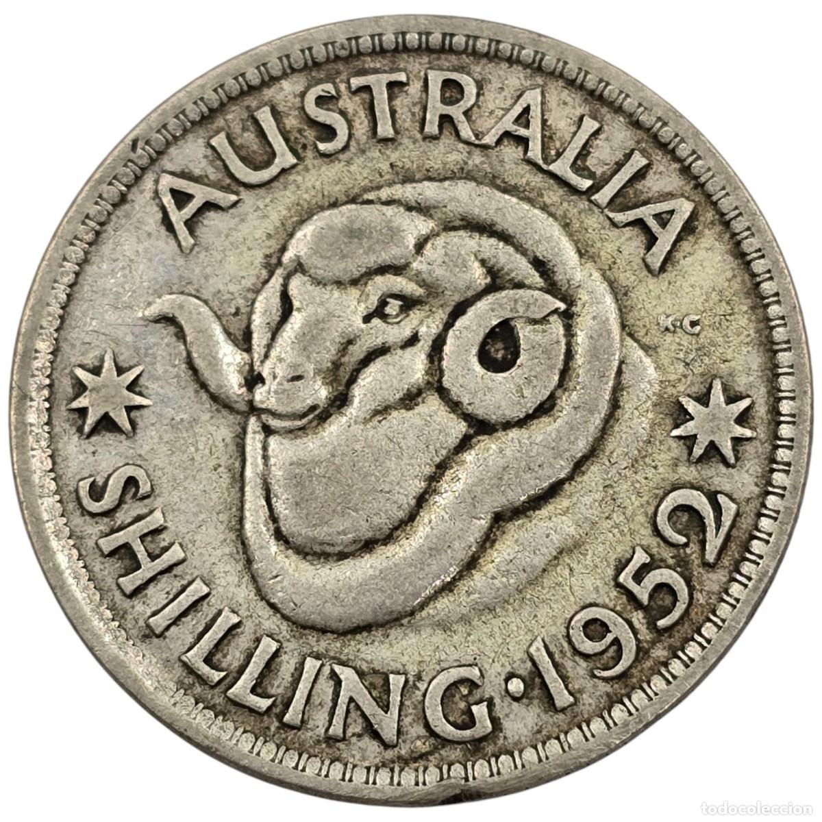 Monedas antiguas de Ocean&iacute;a: AUSTRALIA. SHILLING. 1952. - Foto 2