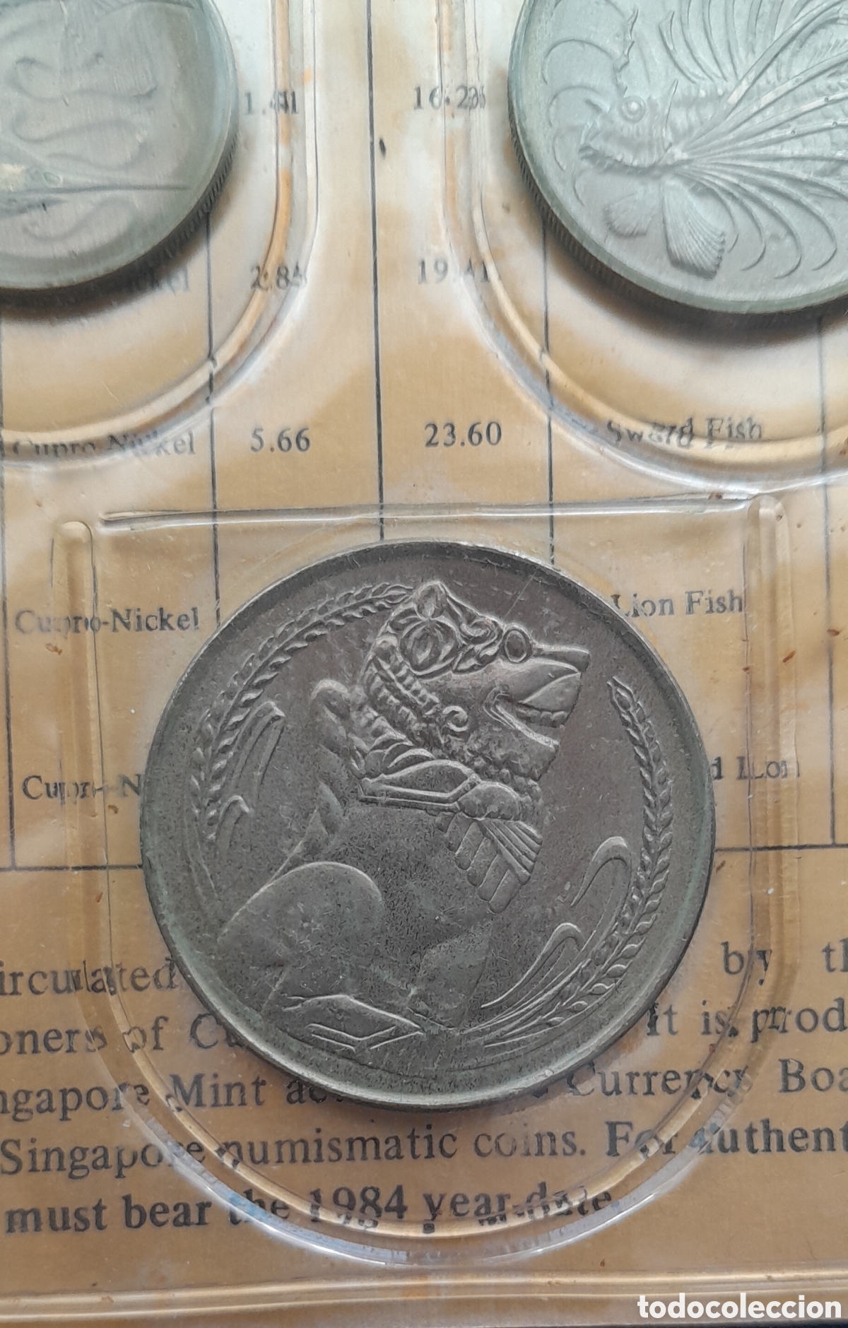 Monedas antiguas de Ocean&iacute;a: Monedas Singapur 1984 - Foto 2