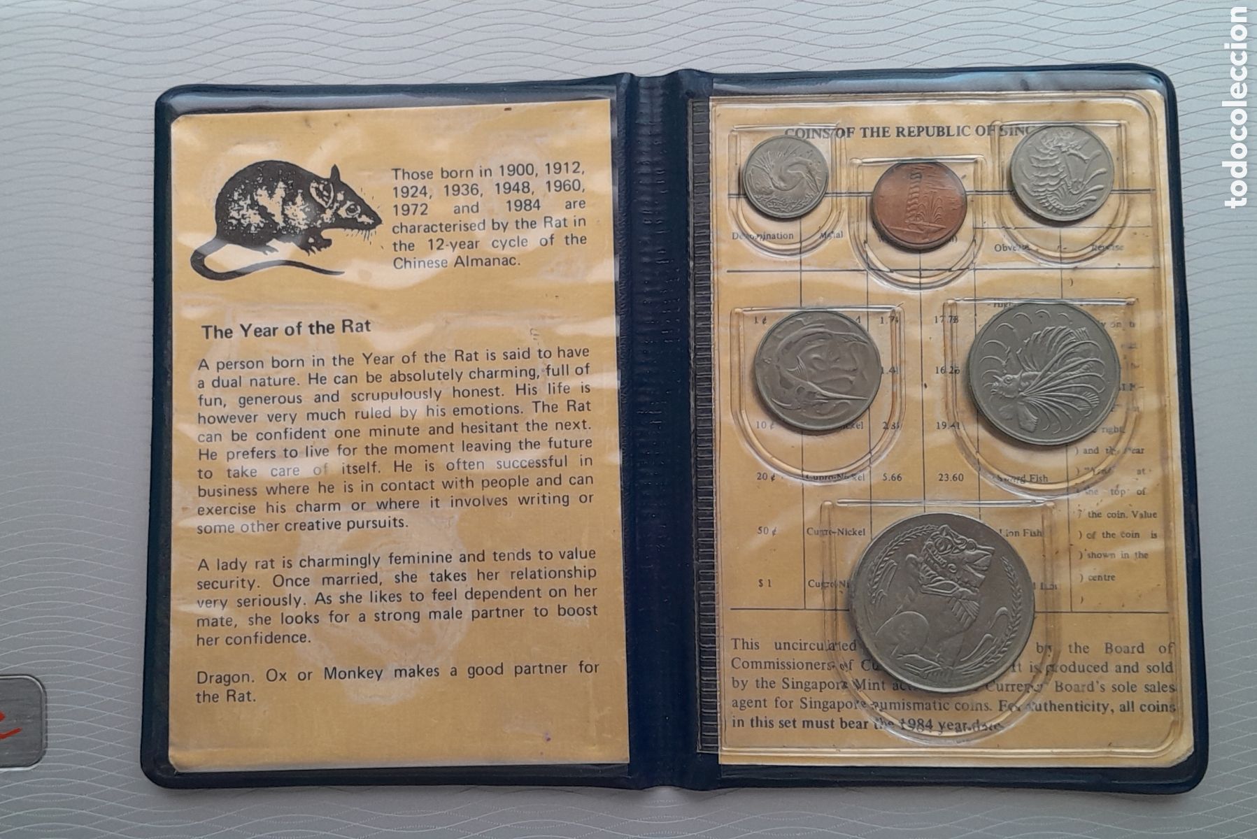 Monedas antiguas de Ocean&iacute;a: Monedas Singapur 1984 - Foto 5