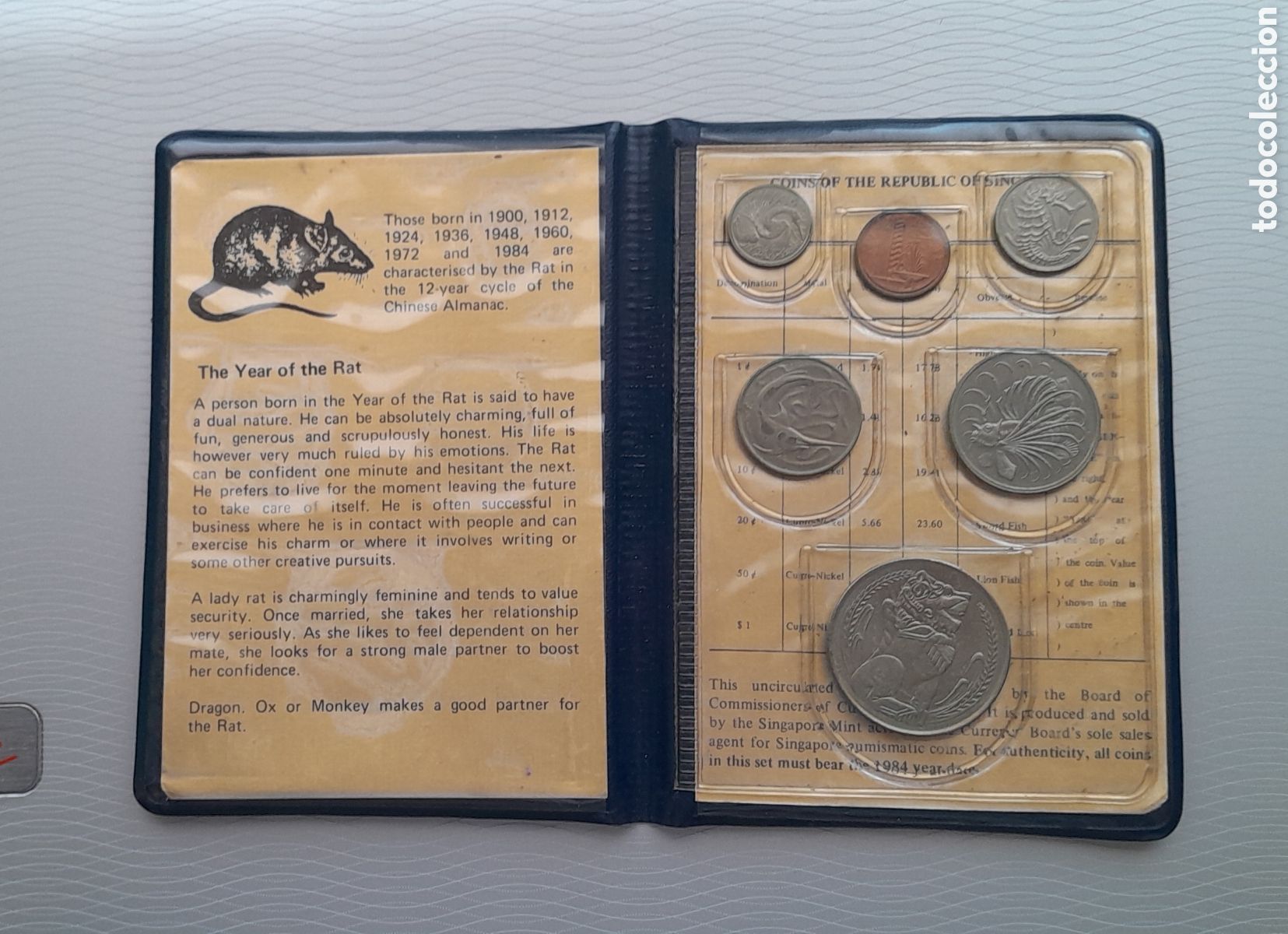 Monedas antiguas de Ocean&iacute;a: Monedas Singapur 1984 - Foto 8