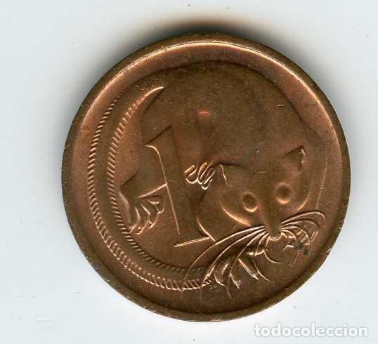 Monedas antiguas de Ocean&iacute;a: Australia 1 cent 1971 MBC+. D94 - Foto 2