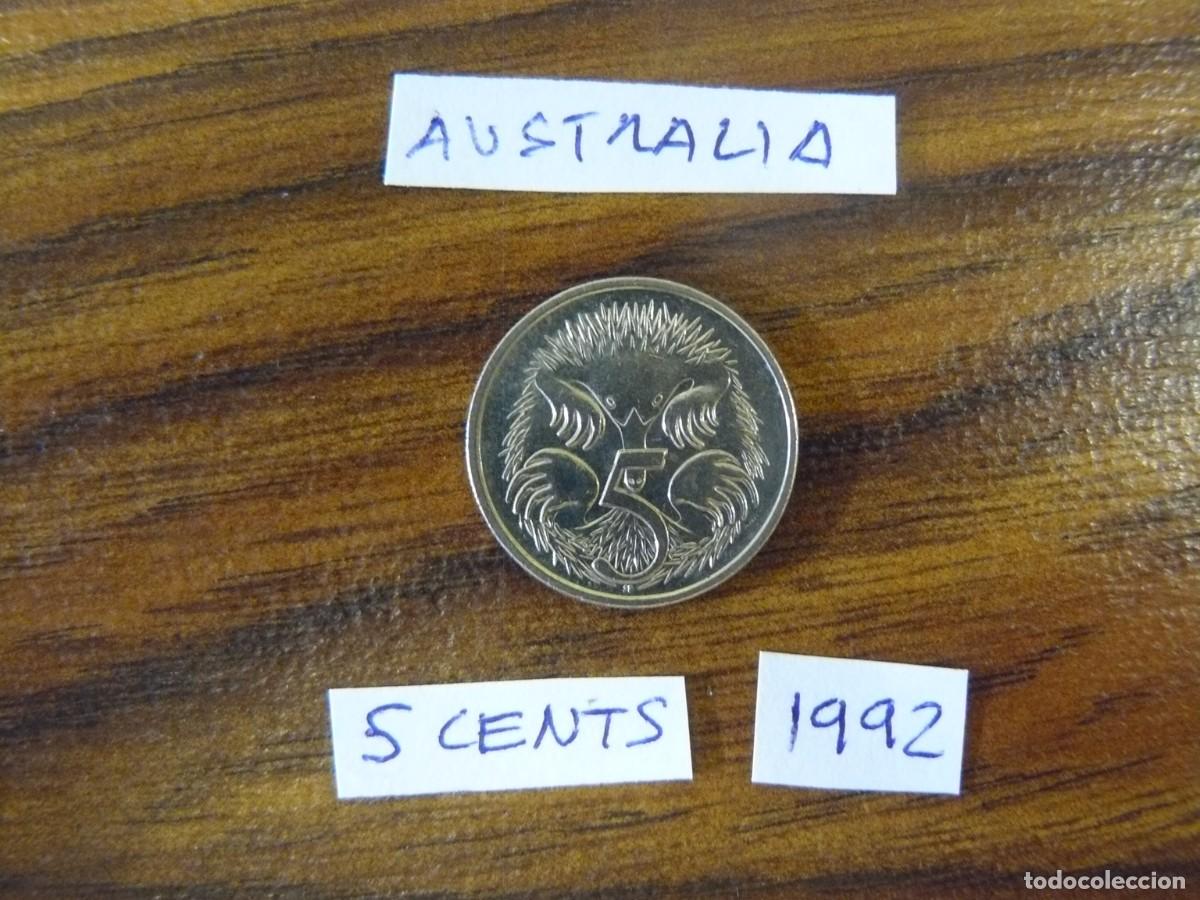 Monedas antiguas de Ocean&iacute;a: Moneda de Australia 5 Cents 1992 - Foto 1