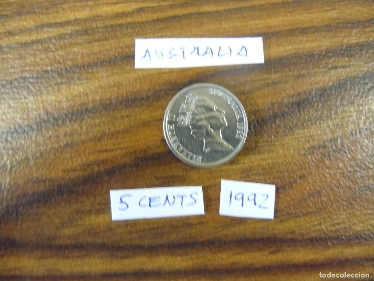 Monedas antiguas de Ocean&iacute;a: Moneda de Australia 5 Cents 1992 - Foto 2