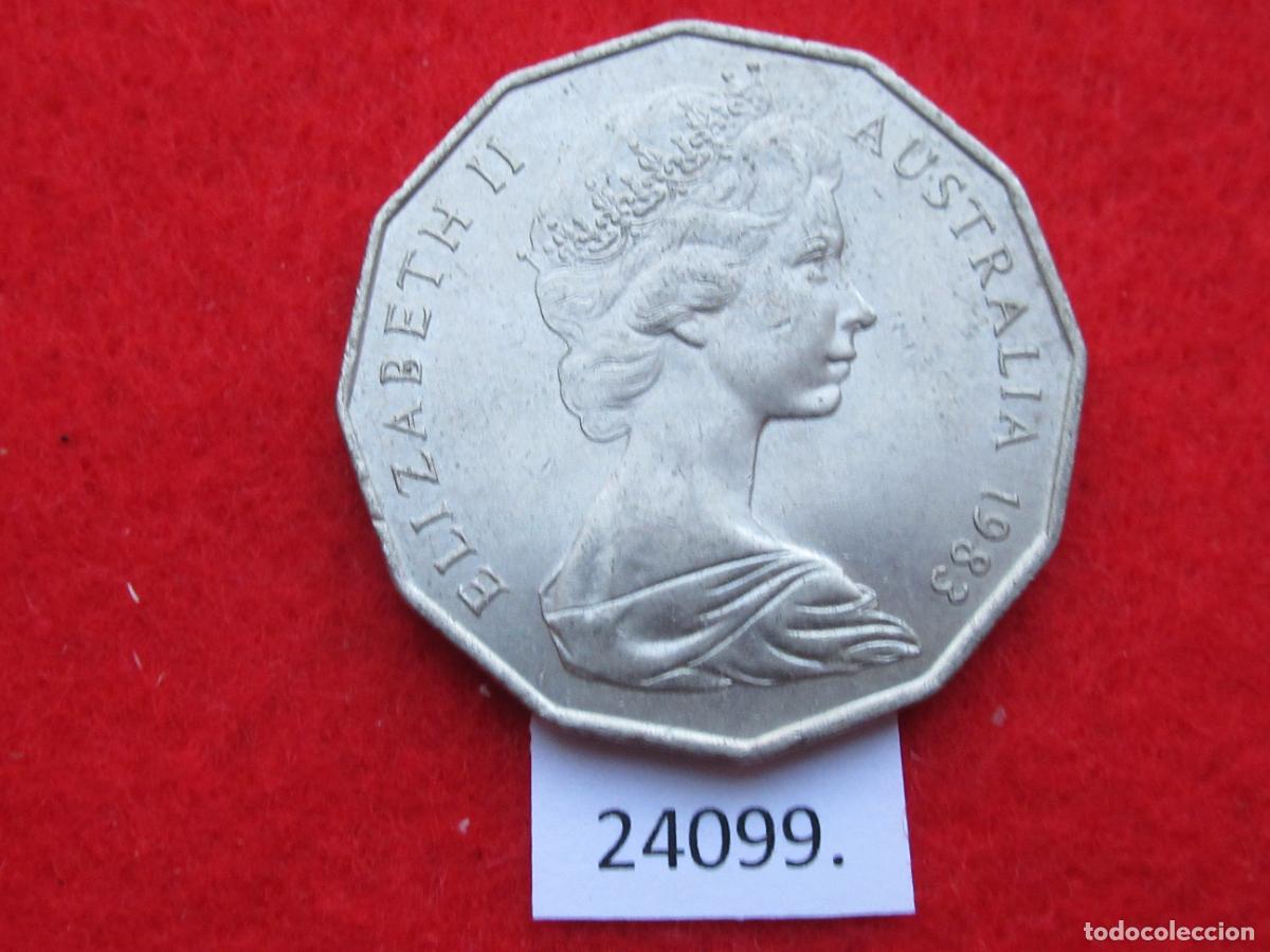 Monedas antiguas de Ocean&iacute;a: Australia 50 c&eacute;ntimos 1983 - Foto 1