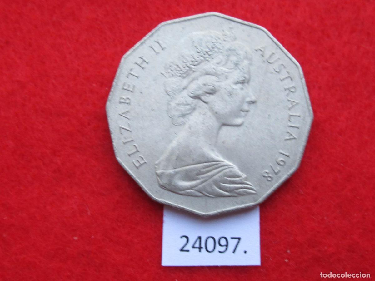 Monedas antiguas de Ocean&iacute;a: Australia 50 c&eacute;ntimos 1979 - Foto 2