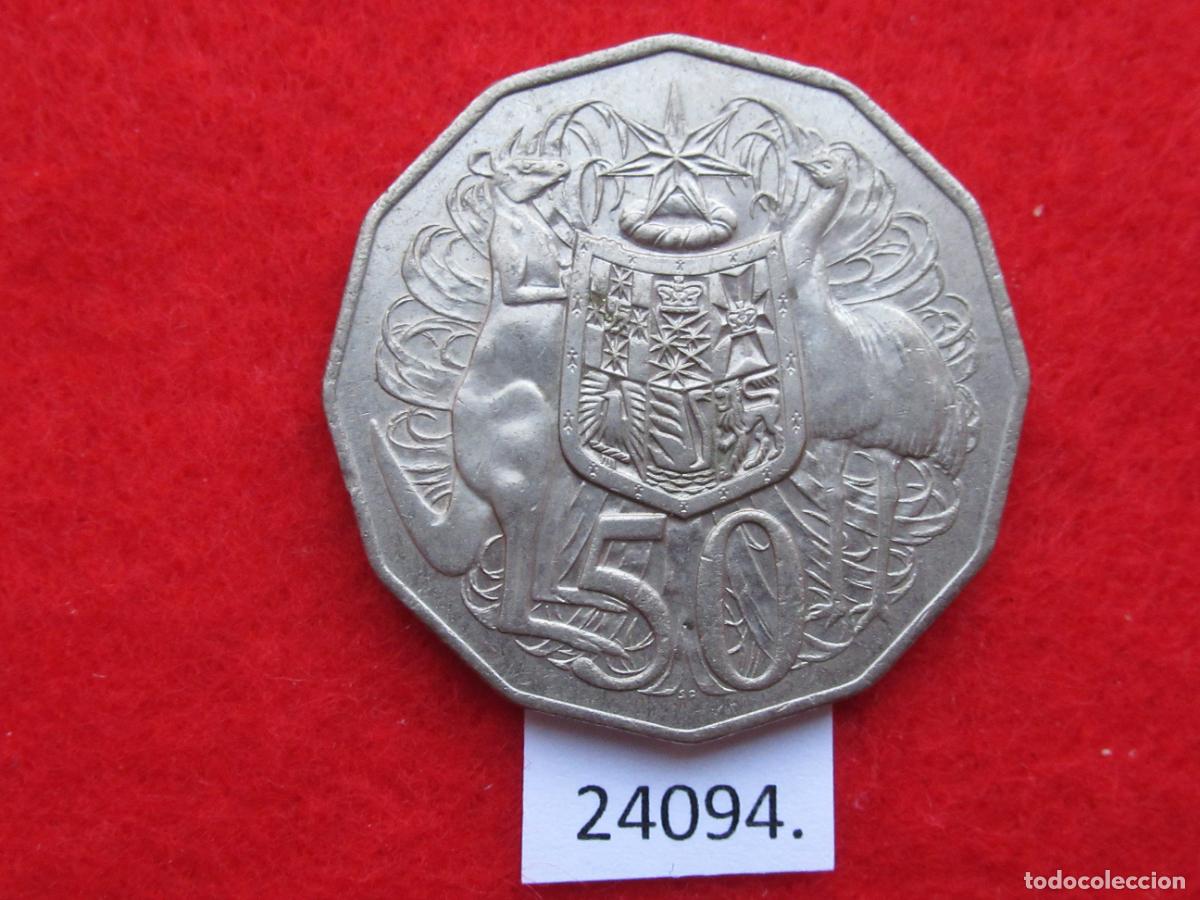 Monedas antiguas de Ocean&iacute;a: Australia 50 c&eacute;ntimos 1980 - Foto 1