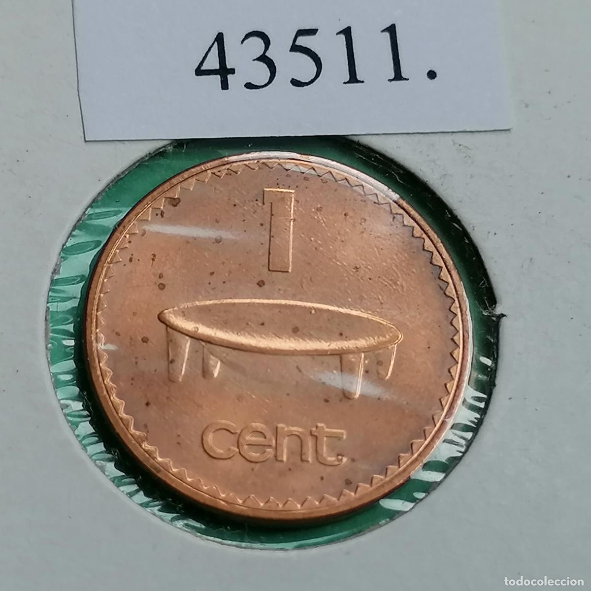 Monedas antiguas de Ocean&iacute;a: Fiji 1 c&eacute;ntimo 1992, - Foto 1