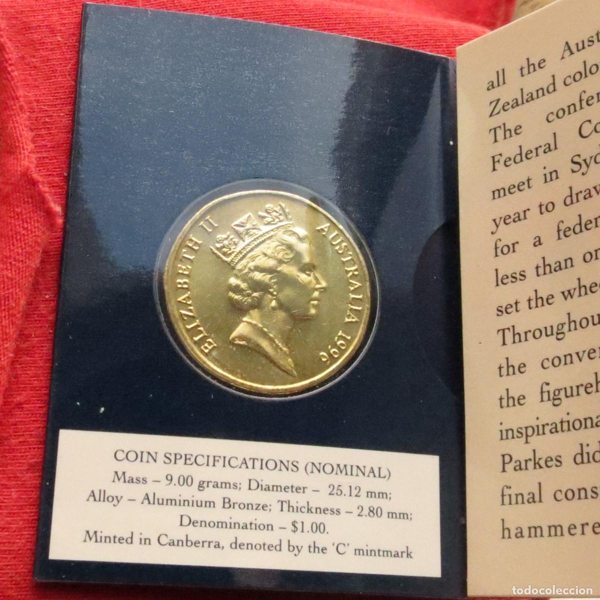 Monedas antiguas de Ocean&iacute;a: Australia 1 $ 1996 Parkes - Foto 2