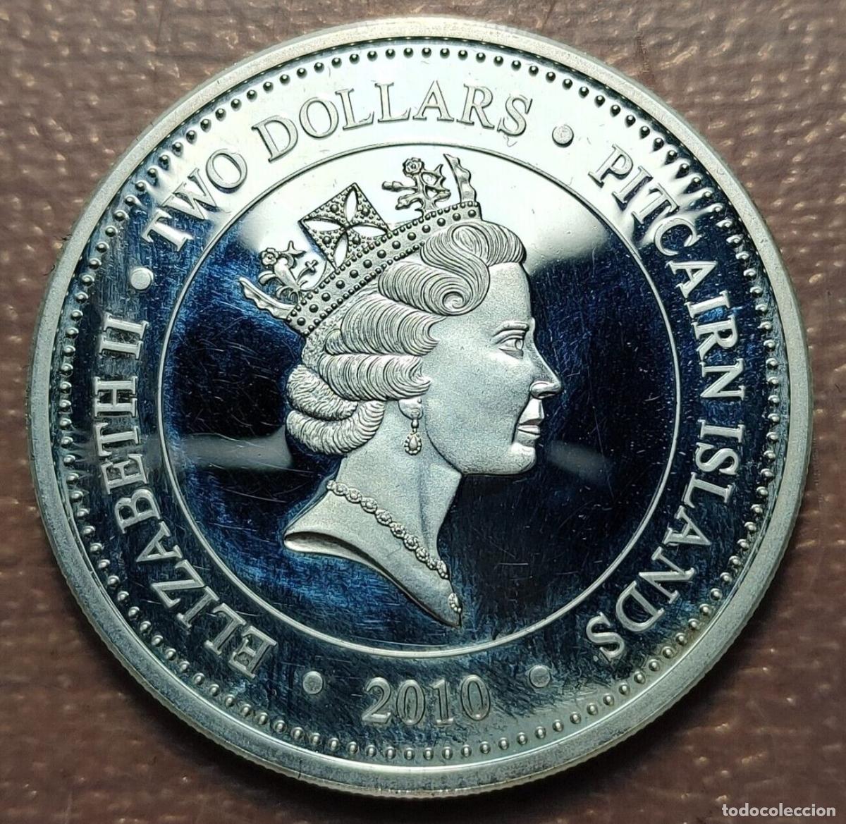 Monedas antiguas de Ocean&iacute;a: PITCAIRN 2 DOLLARS 2010 KM 6.1 - Foto 1