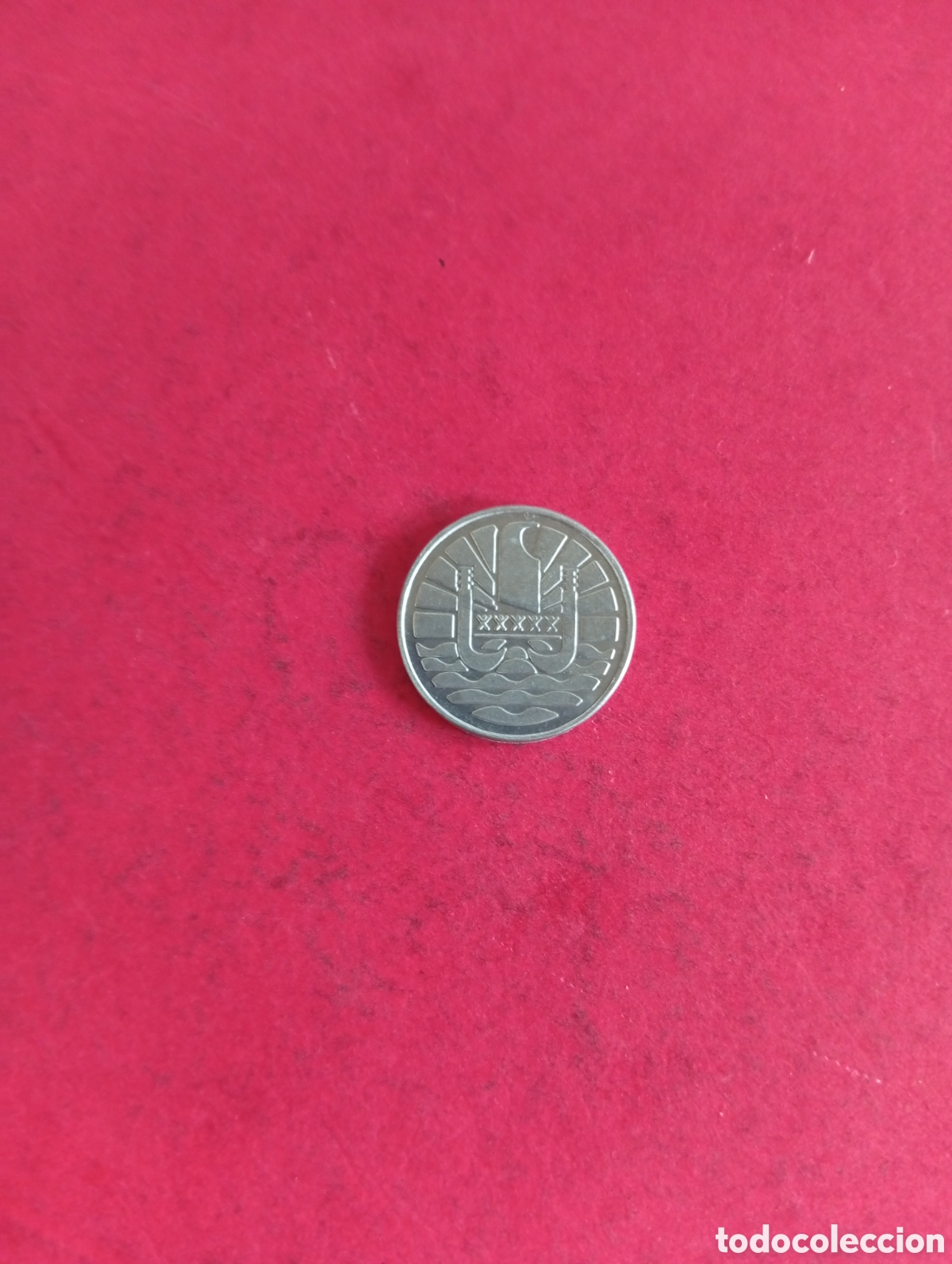 Monedas antiguas de Ocean&iacute;a: 1/2 poe rava Moorea 2015 - Foto 2