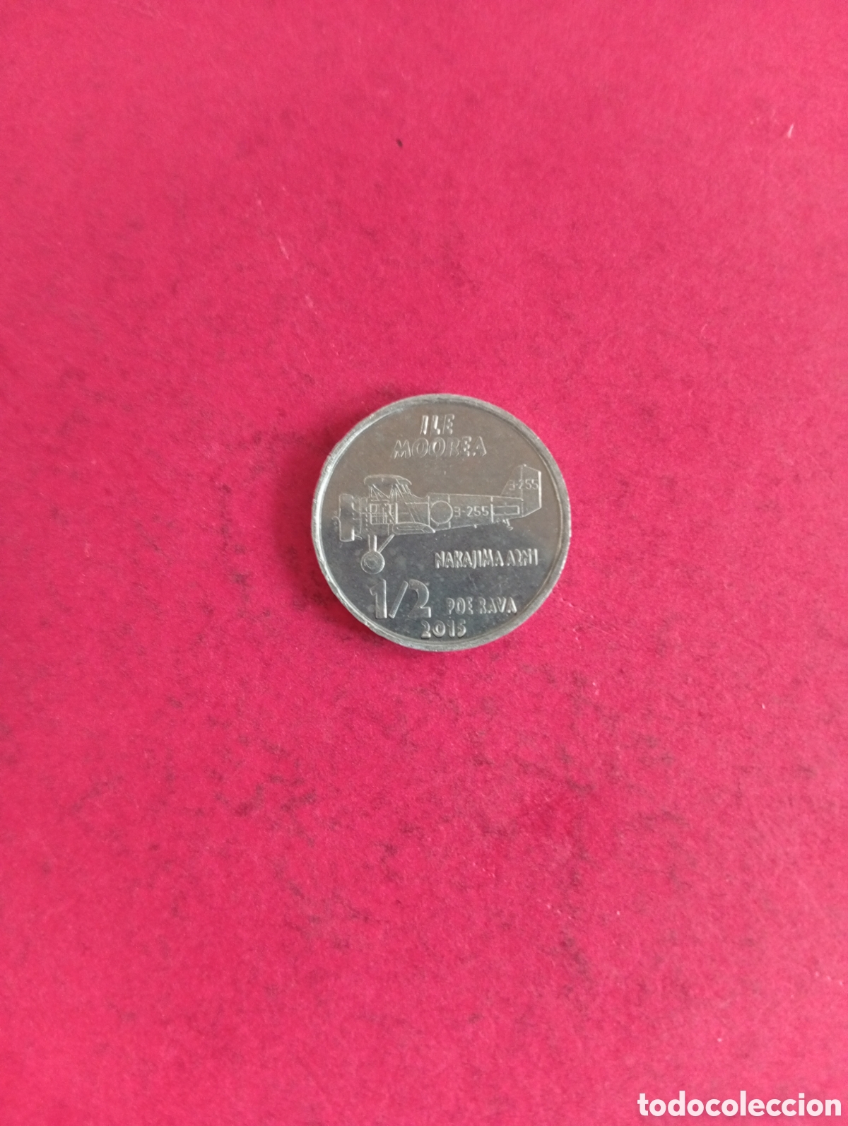 Monedas antiguas de Ocean&iacute;a: 1/2 poe rava Moorea 2015 - Foto 1