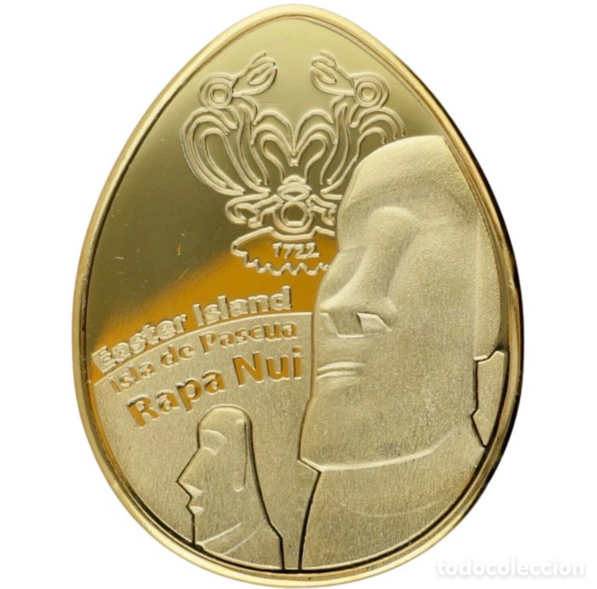 Monedas antiguas de Ocean&iacute;a: Isla de Pascua moneda representativa - Foto 1