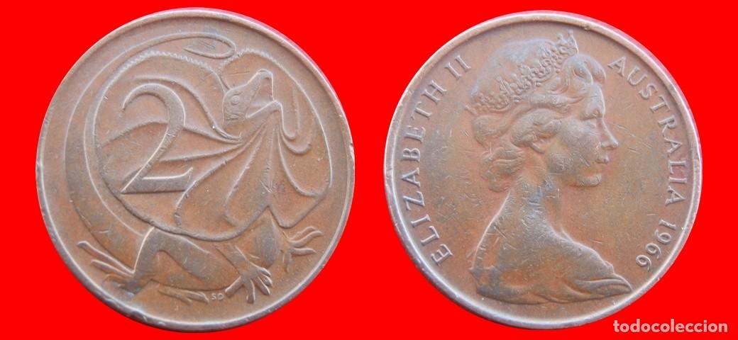 Monedas antiguas de Ocean&iacute;a: 2 CENTAVOS 1966 AUSTRALIA-140451 - Foto 1