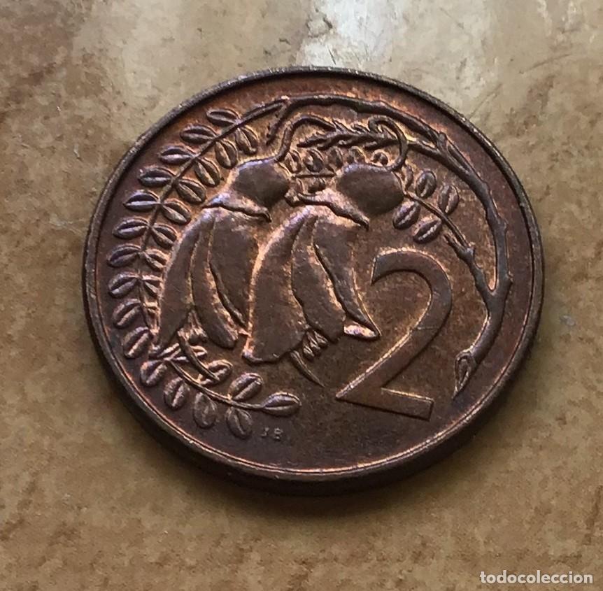 Monedas antiguas de Ocean&iacute;a: 2 centavos de Nueva Zelanda. A&ntilde;o 1981 - Foto 1