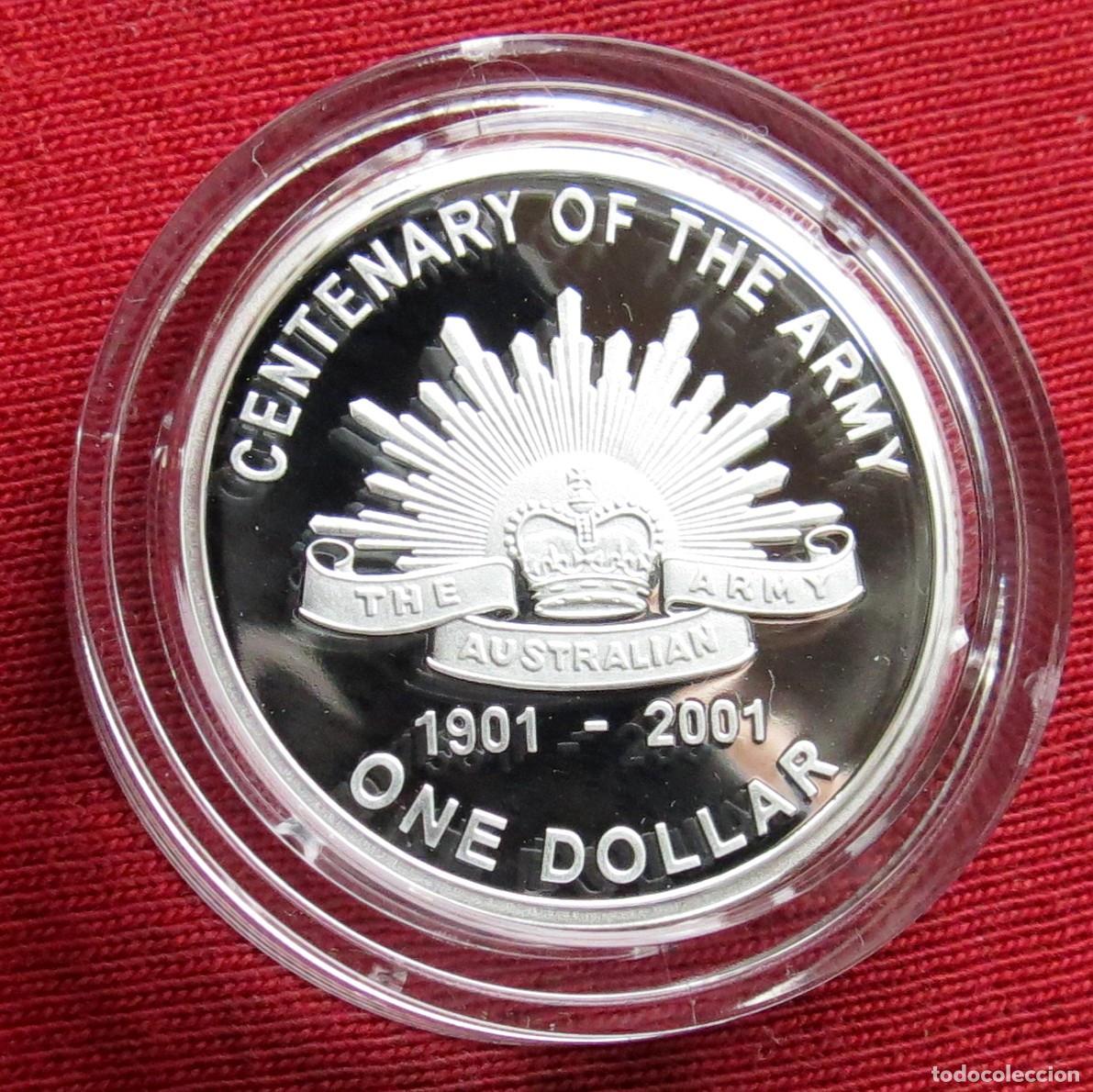 Monedas antiguas de Ocean&iacute;a: Australia 1 $ 2001 ej&eacute;rcito - Foto 1