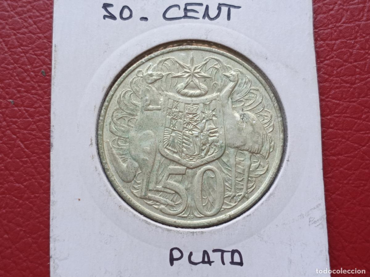 Monedas antiguas de Ocean&iacute;a: Plata. Australia. 50 cents 1966. 13,40 g