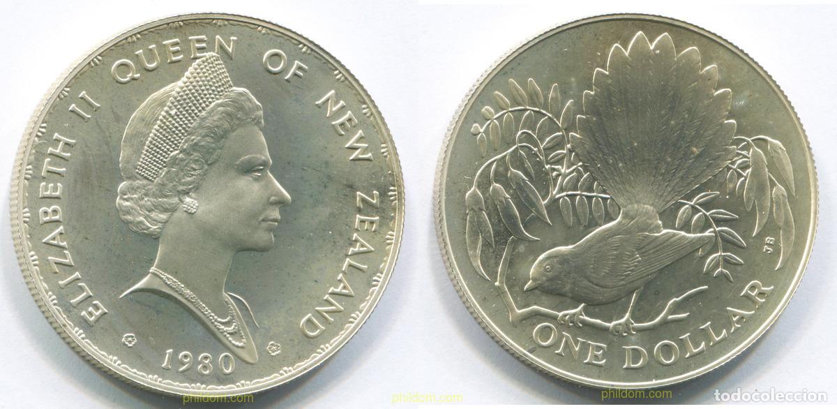 Monedas antiguas de Ocean&iacute;a: 3006 NUEVA ZELANDA 1980 NEW ZEALAND 1 DOLLAR 1980