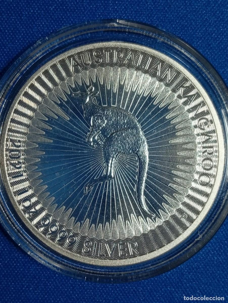 Monedas antiguas de Ocean&iacute;a: Onza de plata pura 9999 Canguro 2021