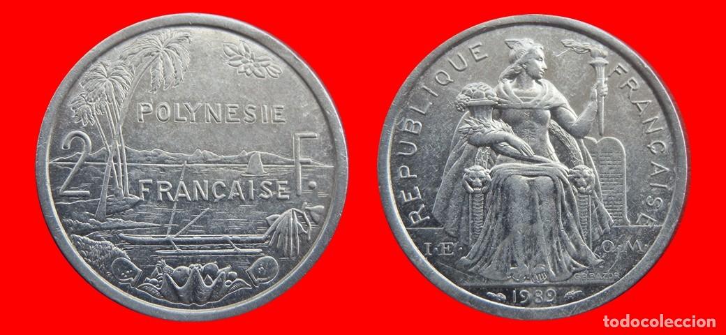Monedas antiguas de Ocean&iacute;a: 2 FRANCOS 1989 POLINESIA-143696