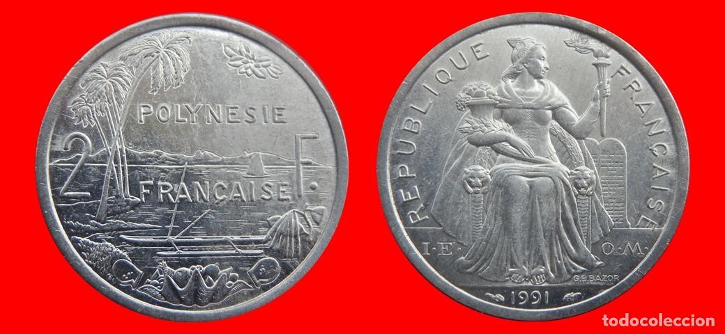 Monedas antiguas de Ocean&iacute;a: 2 FRANCOS 1991 POLINESIA-143698
