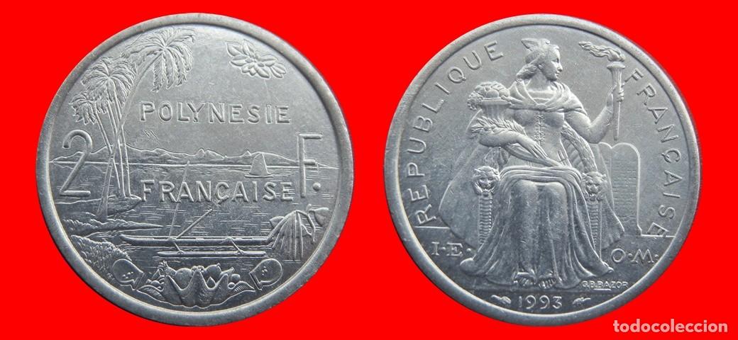 Monedas antiguas de Ocean&iacute;a: 2 FRANCOS 1993 POLINESIA-143699