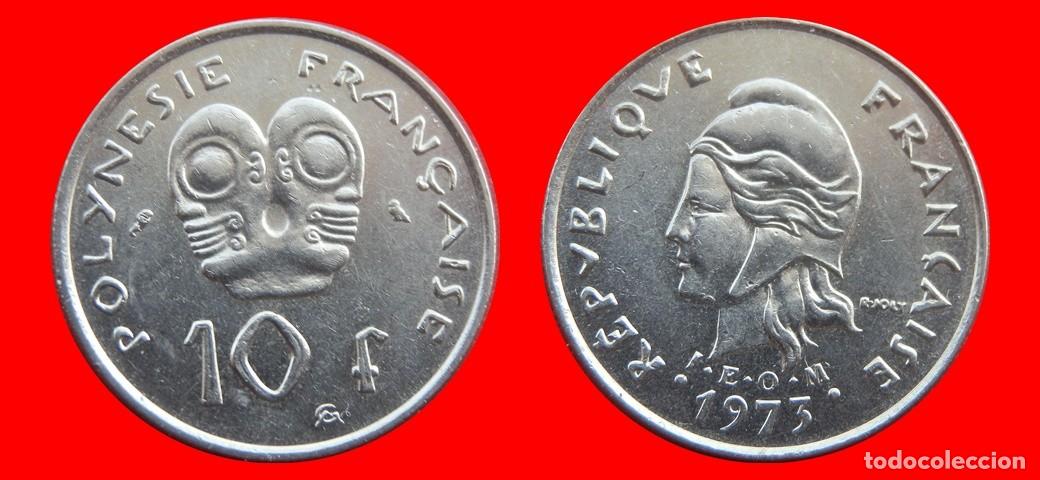 Monedas antiguas de Ocean&iacute;a: 10 FRANCOS 1973 POLINESIA-143710