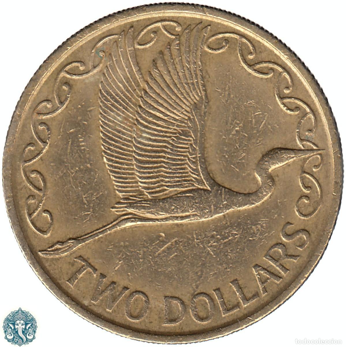 Monedas antiguas de Ocean&iacute;a: NUEVA ZELANDA 2 D&oacute;lares 1990 KM#79