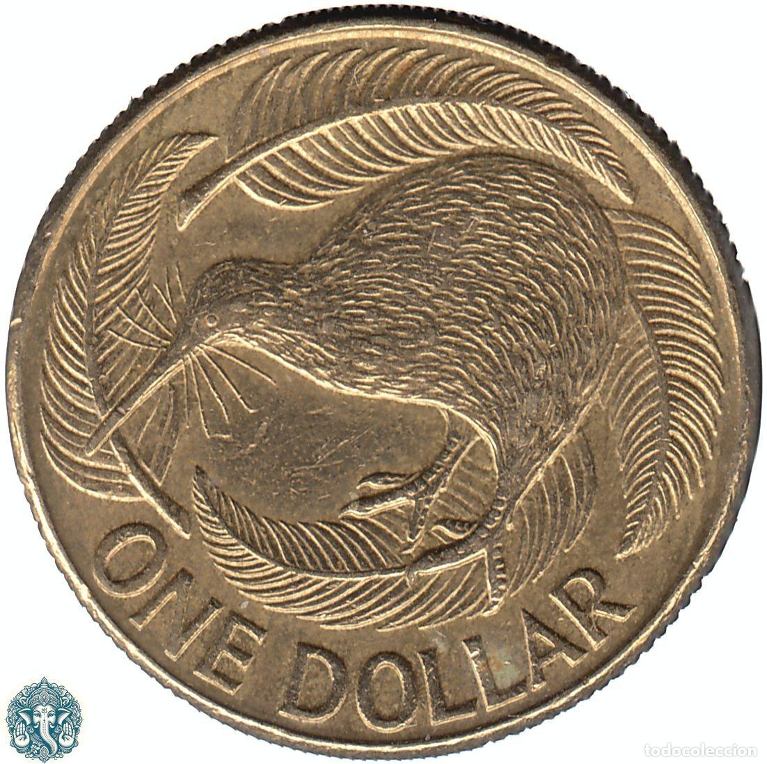 Monedas antiguas de Ocean&iacute;a: NUEVA ZELANDA 1 D&oacute;lar 1990 KM#78