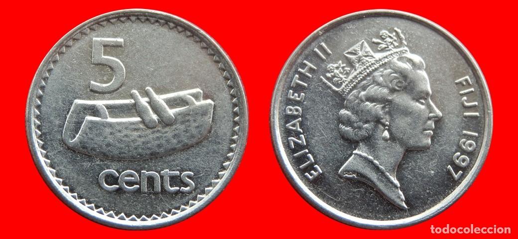 Monedas antiguas de Ocean&iacute;a: 5 CENTAVOS 1997 ISLAS FIJI FIYI-143777