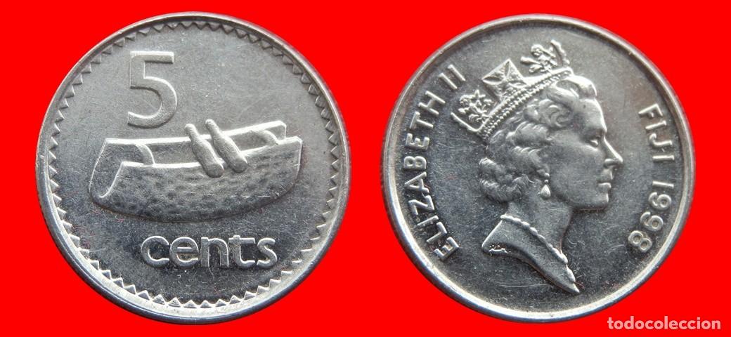 Monedas antiguas de Ocean&iacute;a: 5 CENTAVOS 1998 ISLAS FIJI FIYI-143778
