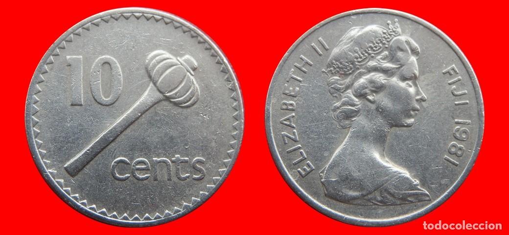 Monedas antiguas de Ocean&iacute;a: 10 CENTAVOS 1981 ISLAS FIJI FIYI-143784