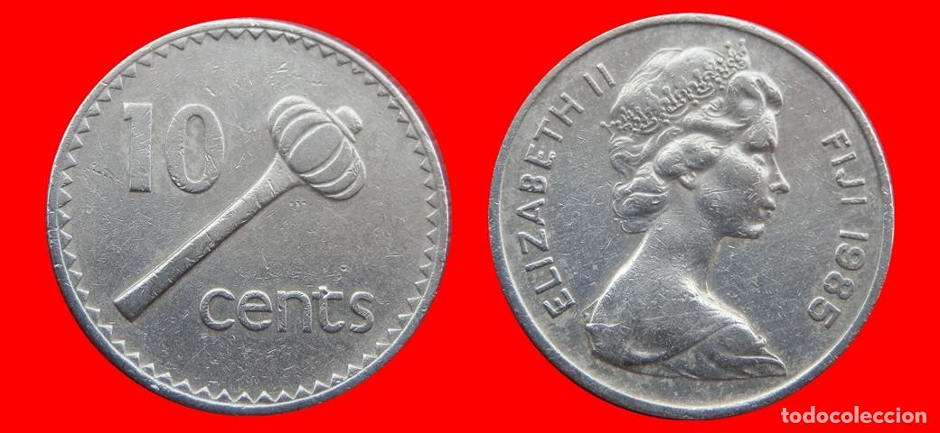 Monedas antiguas de Ocean&iacute;a: 10 CENTAVOS 1985 ISLAS FIJI FIYI-143786