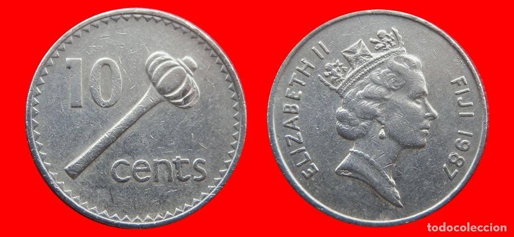 Monedas antiguas de Ocean&iacute;a: 10 CENTAVOS 1987 ISLAS FIJI FIYI-143787
