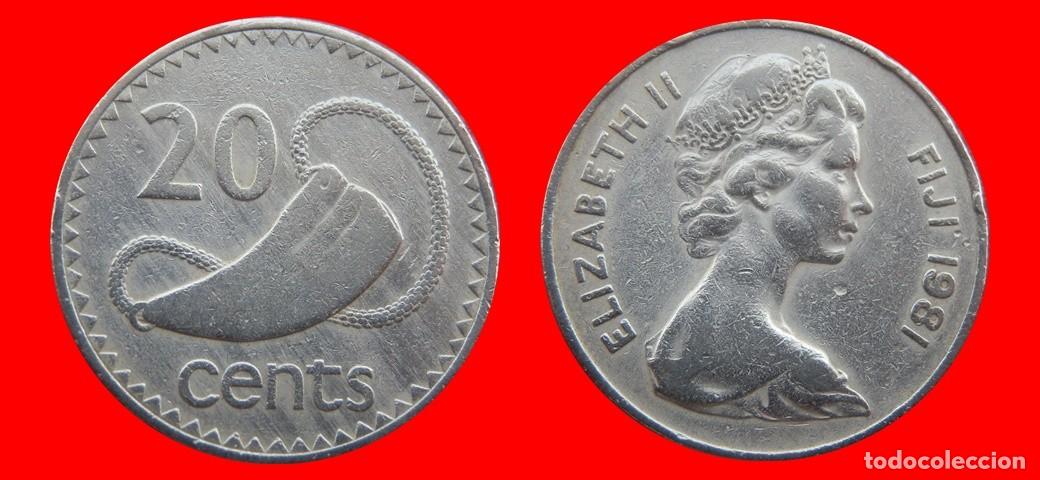 Monedas antiguas de Ocean&iacute;a: 20 CENTAVOS 1981 ISLAS FIJI FIYI-143797