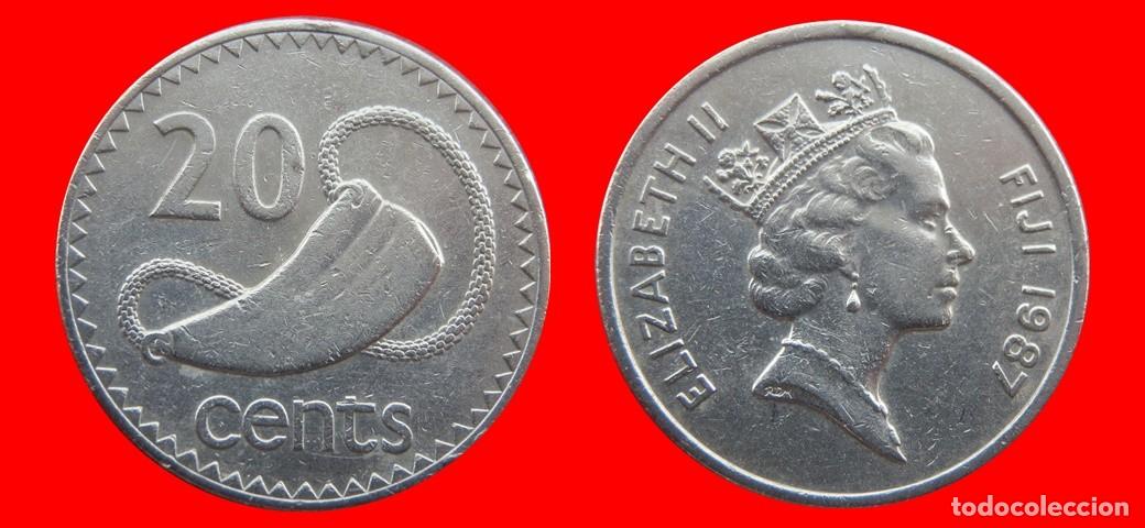 Monedas antiguas de Ocean&iacute;a: 20 CENTAVOS 1987 ISLAS FIJI FIYI-143798