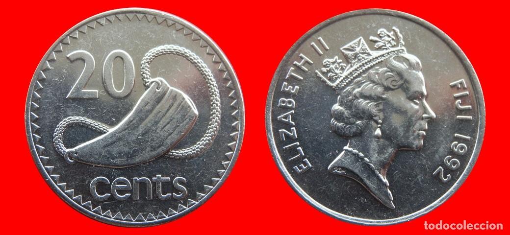Monedas antiguas de Ocean&iacute;a: 20 CENTAVOS 1992 ISLAS FIJI FIYI-143799