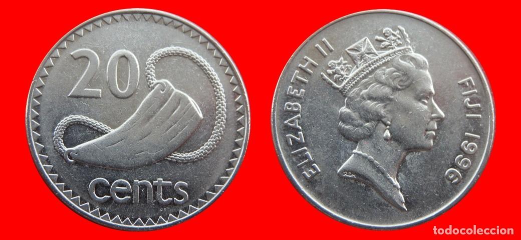 Monedas antiguas de Ocean&iacute;a: 20 CENTAVOS 1996 ISLAS FIJI FIYI-143800