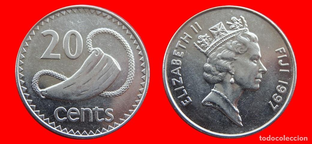 Monedas antiguas de Ocean&iacute;a: 20 CENTAVOS 1997 ISLAS FIJI FIYI-143801