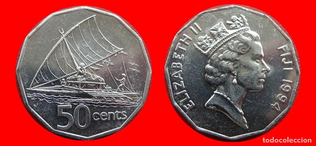 Monedas antiguas de Ocean&iacute;a: 50 CENTAVOS 1994 ISLAS FIJI FIYI-143809