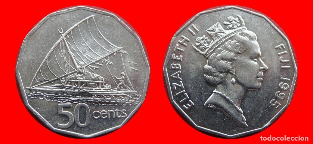 Monedas antiguas de Ocean&iacute;a: 50 CENTAVOS 1995 ISLAS FIJI FIYI-143810