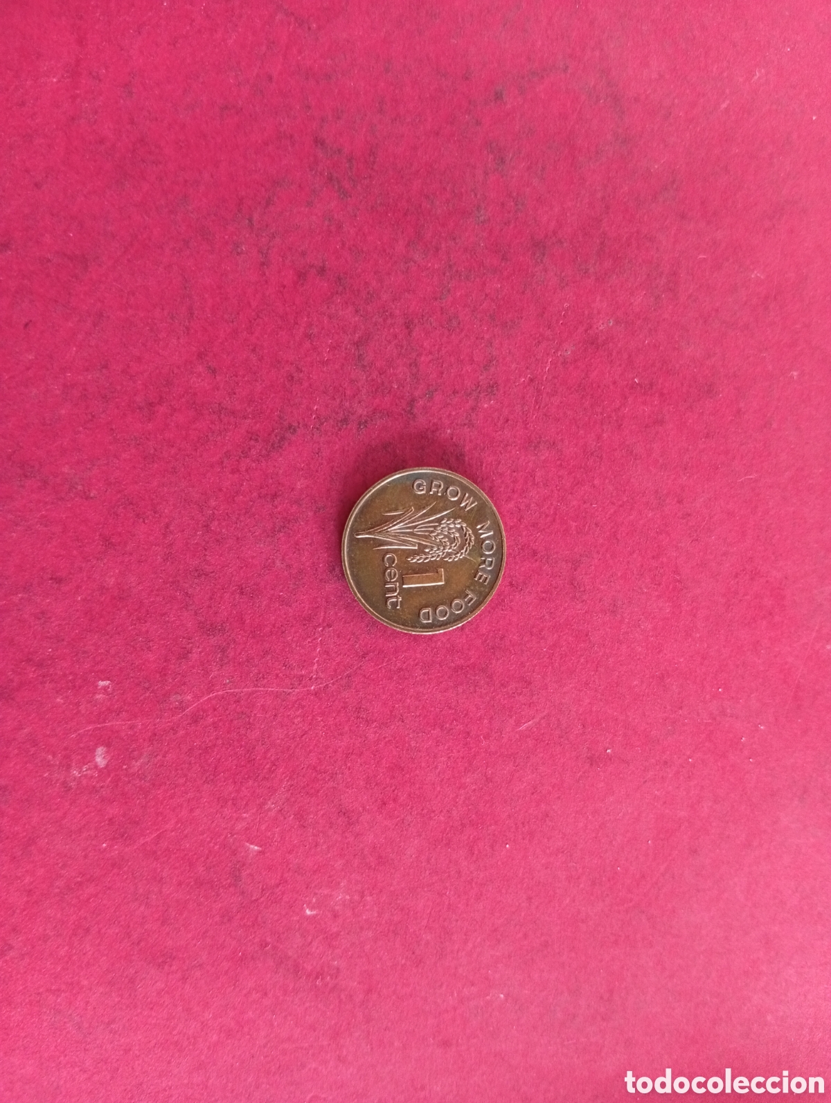 Monedas antiguas de Ocean&iacute;a: 1 cent de Fiji 1977. FAO