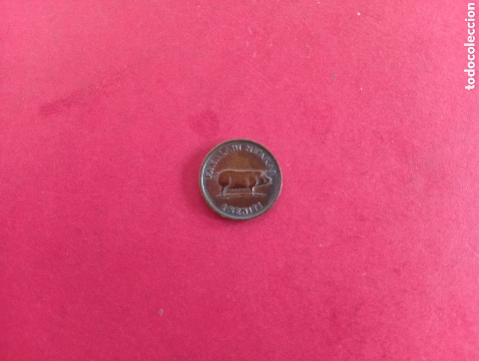 Monedas antiguas de Ocean&iacute;a: 1 seniti de Tonga 1975