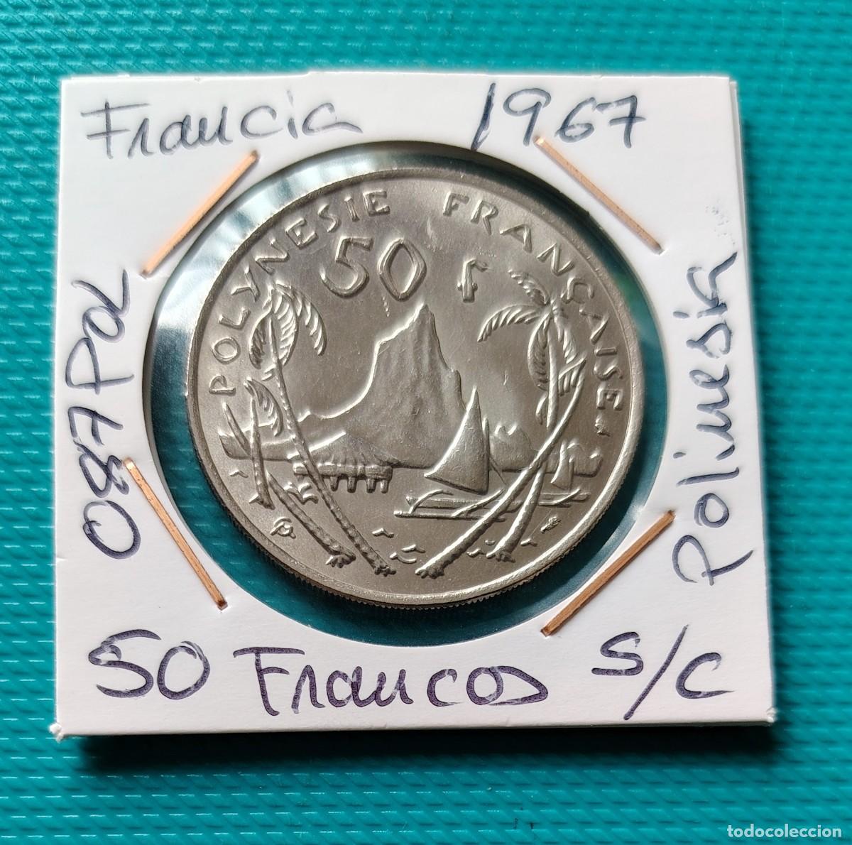 Monedas antiguas de Ocean&iacute;a: MONEDA DE FRANCIA - 50 FRANCOS DEL A&Ntilde;O 1967 SC - POLINESIA - 087POL